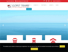 Tablet Screenshot of gopettrans.com